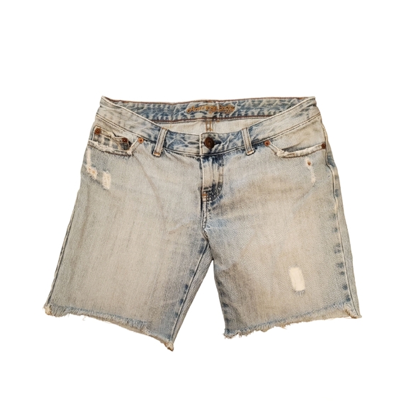 American Eagle Outfitters Women's Distressed Jean Shorts size 4 - Picture 1 of 4